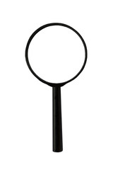 magnifier, white background isolated