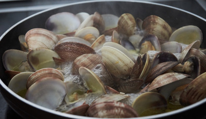 clams and shellfish