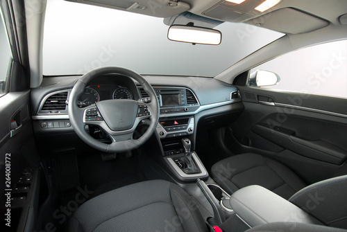 dashboard of a modern car