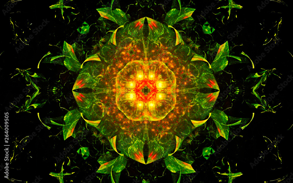 Fototapete digital generated image in the form of abstract geometric shapes of various shades and colors for us