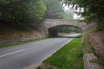 Historic Stone Bridge in Acadia National Park