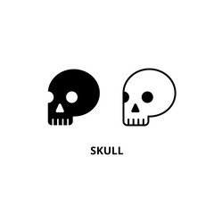 Skull vector icon