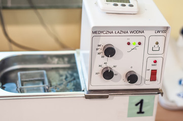 Laboratory equipment close-up