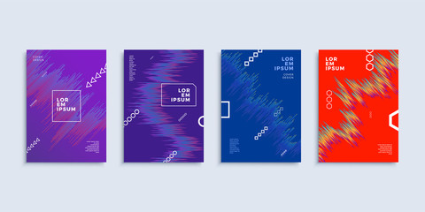 Covers modern abstract design templates set.