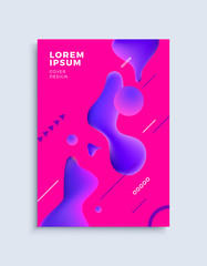 Modern abstract cover design template.