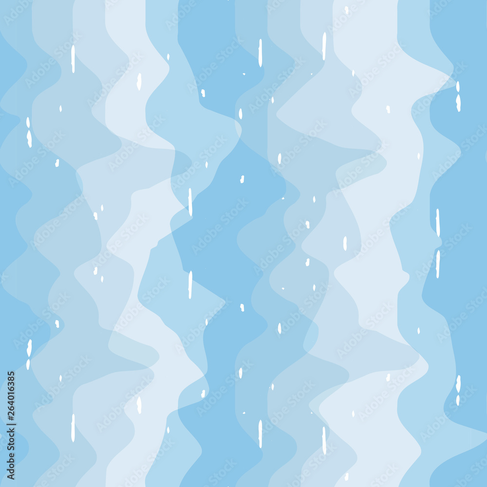 Aufkleber abstract wavy line pattern, seamless vector geometric background.