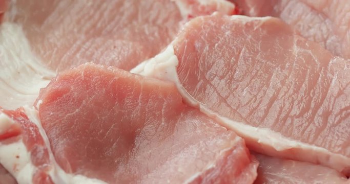 Fresh raw pork chop
