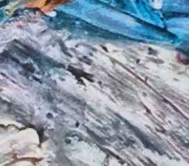 Abstract oil painting texture background.