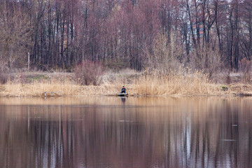 fishing in lake
