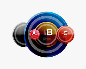 Circular pattern, abstract circles composition