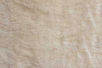 White fur, natural wool texture