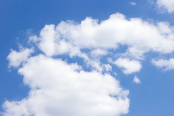 Naklejka na ściany i meble Blue sky with white clouds, sky background