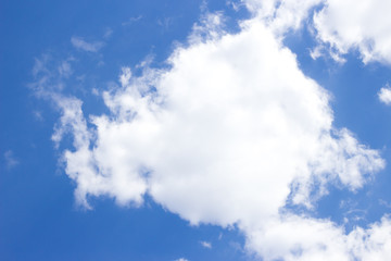 Blue sky with white clouds, sky background