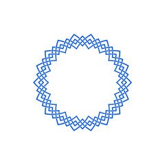 Unique Knot Infinity Border Logo Design Template for business health company decoration with modern high end look