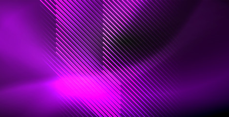 Neon color abstract lines