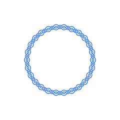 Unique Knot Infinity Border Logo Design Template for business health company decoration with modern high end look