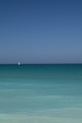 yacht in sea,water, sky, sailboat,white sailboat,horizon, seascape, sail, summer, sailing, travel, ship,