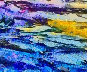 Large colorful splashes of paint on canvas, unique design elements, original grunge texture in very high resolution, deep colors digital background, textured oil template.