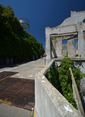 Alcatraz Island in the Bay of San Francisco from May 1, 2017, California USA