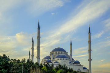 Istanbul Camlica Mosque or Camlica Tepesi Camii, Istanbul, Turkey