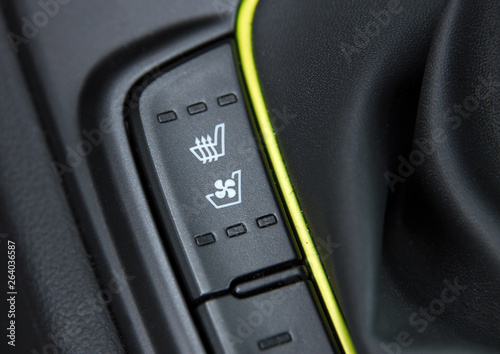 switch for heating and cooling of the seat