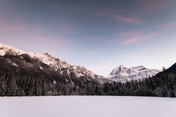 Mountain sunset