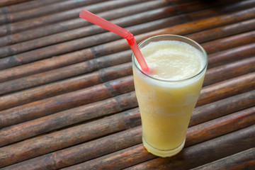 Dragon fruit juice smoothie in glass, Healthy drink