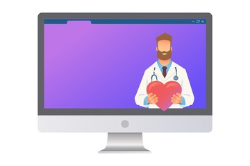 Online medicine concept