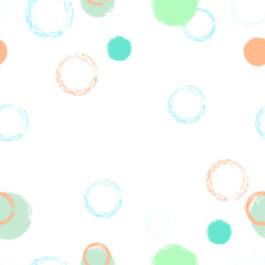 Polka dots pastel seamless pattern