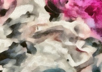 Original abstract painting at canvas. Mixed media pattern. Hand drawn art background.