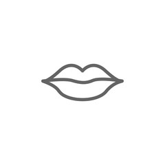 lips outline icon. Elements of Beauty and Cosmetics illustration icon. Signs and symbols can be used for web, logo, mobile app, UI, UX