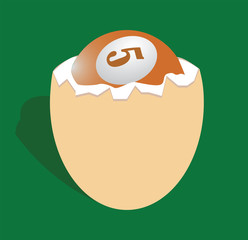 Billiard ball in the egg