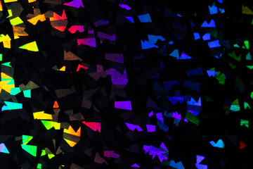 Abstract Holographic Multicolour Glowing Sci-fi Rainbow Background