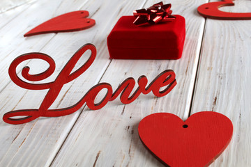 Background for the holiday of love.