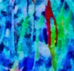 Macro detailed splashes and strokes of oil brush on paper. Simple colorful bright pattern. Old vintage rough texture. HQ design pattern. Shape close up painting.