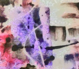 Macro detailed splashes and strokes of oil brush on paper. Simple colorful bright pattern. Old vintage rough texture. HQ design pattern. Shape close up painting.