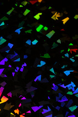 Abstract Holographic Multicolour Glowing Sci-fi Rainbow Background