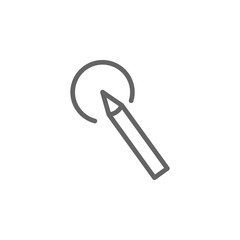 liner outline icon. Elements of Beauty and Cosmetics illustration icon. Signs and symbols can be used for web, logo, mobile app, UI, UX