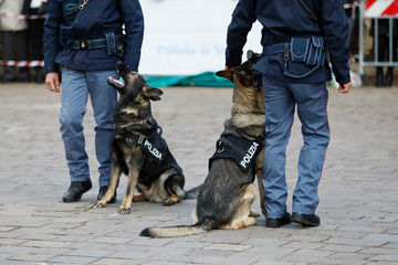 Celebrations for the 167th anniversary of the Italian Police, with stands and demonstrations in the square.