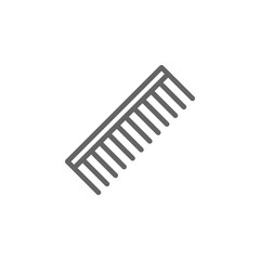 inclined comb outline icon. Elements of Beauty and Cosmetics illustration icon. Signs and symbols can be used for web, logo, mobile app, UI, UX