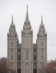 Stock photo Salt Lake Temple Utah stock image