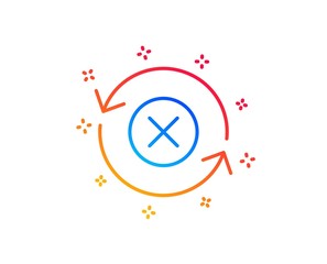 Reject refresh line icon