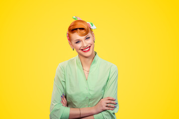 Successful woman smiling