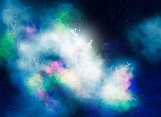 Abstract space background. It can be used for posters, cards, flyers, brochures, magazines and any kind of cover