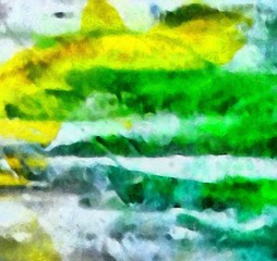 Weathered abstract grunge texture. Background with paint strokes and splashes. Pattern with dirty and blots elements. Retro oil style. Simple closeup template for graphic design