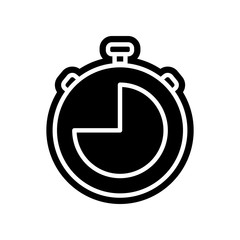 Stopwatch icon. Element of Finance for mobile concept and web apps icon. Glyph, flat icon for website design and development, app development