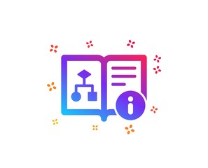 Technical algorithm icon. Project documentation sign. Dynamic shapes. Gradient design technical algorithm icon. Classic style. Vector