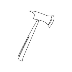 fire ax icon. Element of Fireman for mobile concept and web apps icon. Outline, thin line icon for website design and development, app development