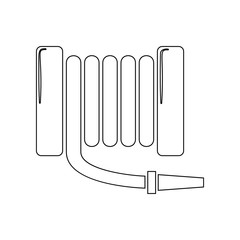 Fire hose icon. Element of Fireman for mobile concept and web apps icon. Outline, thin line icon for website design and development, app development