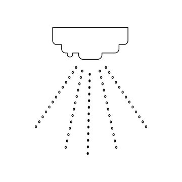 Smoke detector icon. Element of Fireman for mobile concept and web apps icon. Outline, thin line icon for website design and development, app development